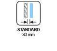 ESPECIFICACIONES - Distancia pared Standard 30 mm SV